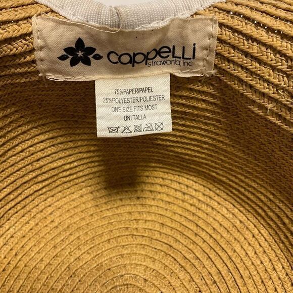 Cappelli Straworld Sunhat! Raffia! Sunscreen CapeCod. Resort Wear Vaca!One size - Picture 8 of 11
